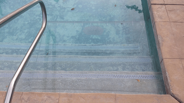 Invisible pool wall