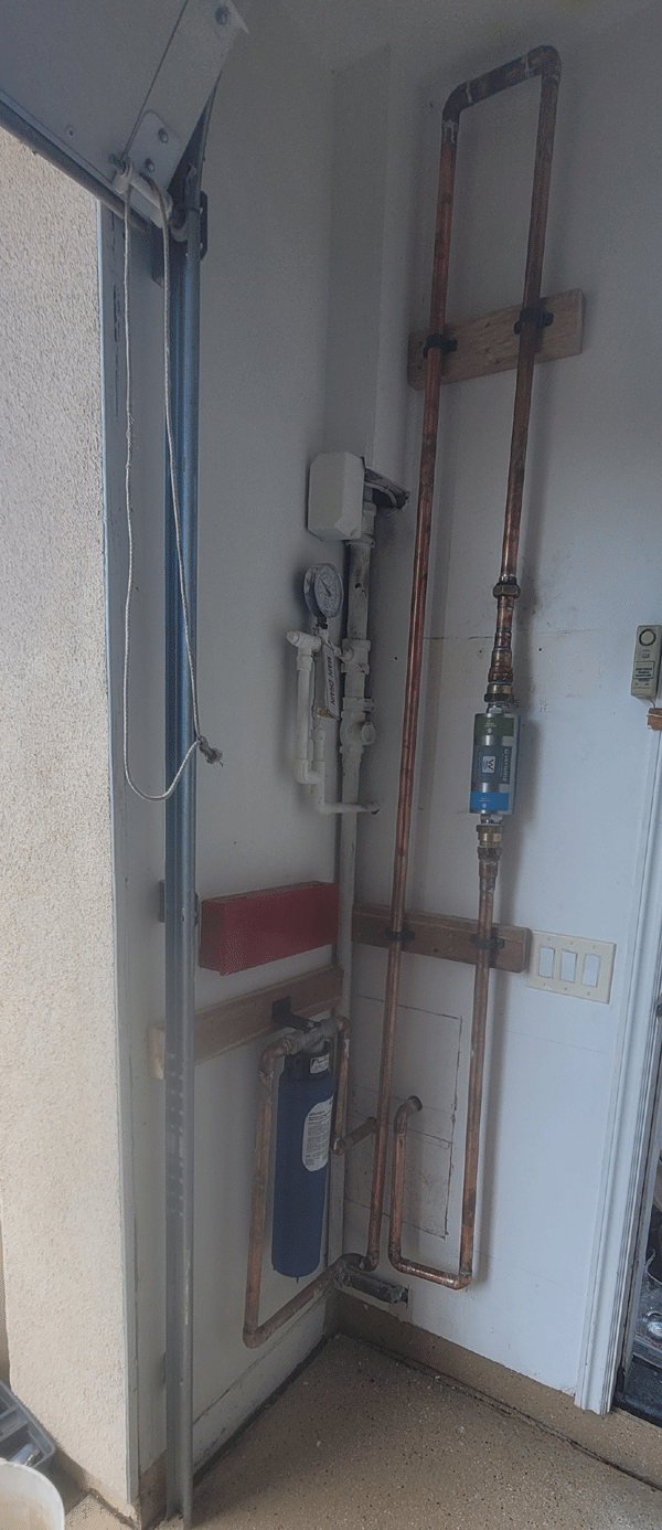 water conditioner and pre-filter