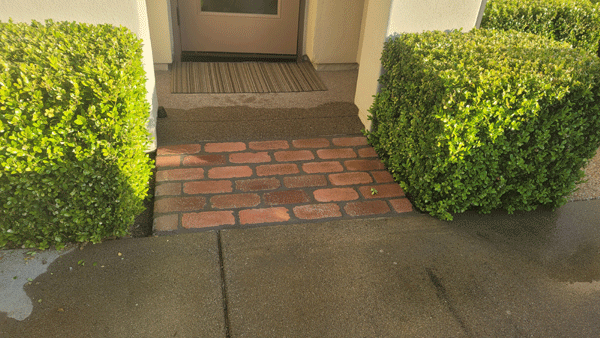 brick infill ramp