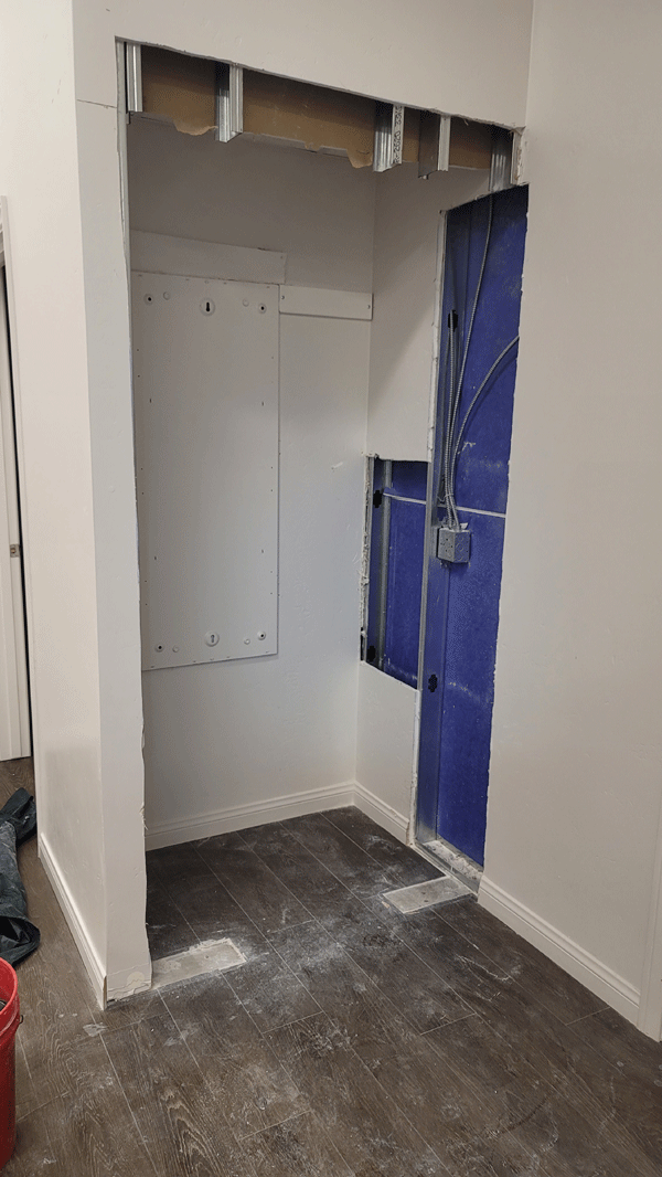 Closet to Laundry conversion - in progress