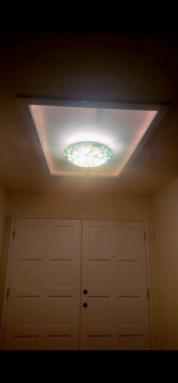 redesigned skylight with lights